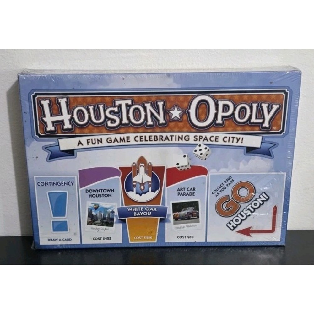 NEW‎ SEALED Houston Opoly Monopoly Game Board Family Fun Night Game night